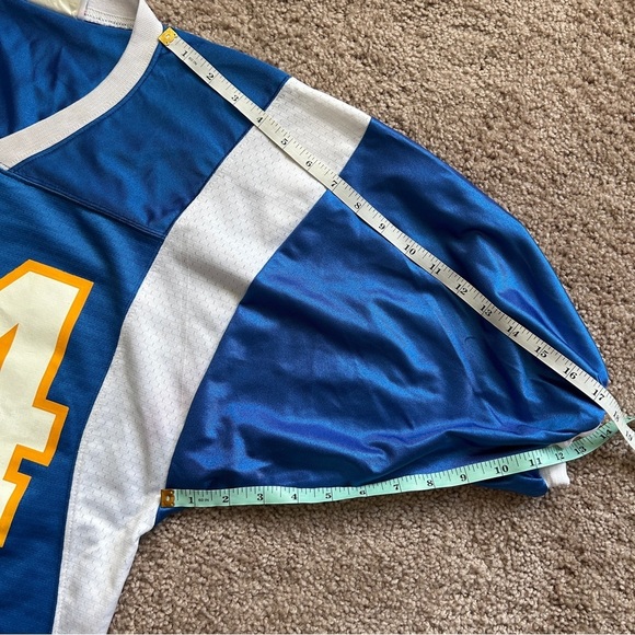 Teamwork Athletic Apparel LA Chargers Style Blue White Yellow # 54 Jersey Medium - Picture 12 of 12